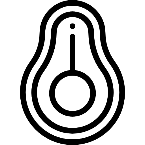 アボカド Detailed Rounded Lineal icon