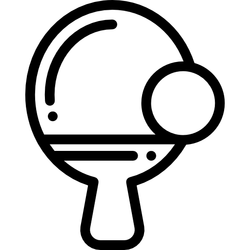 卓球 Detailed Rounded Lineal icon