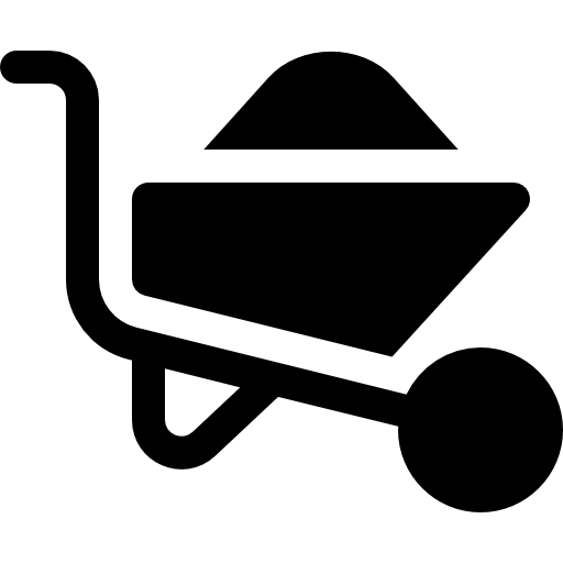 carretilla Basic Rounded Filled icono