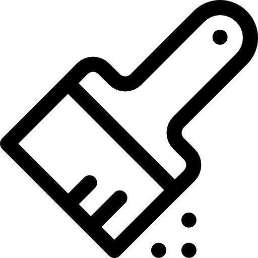 cepillo Basic Rounded Lineal icono