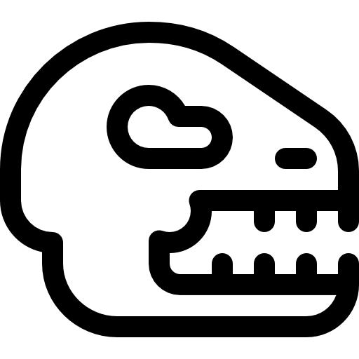 dinosaurus Basic Rounded Lineal icoon