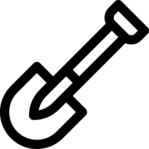 シャベル Basic Rounded Lineal icon