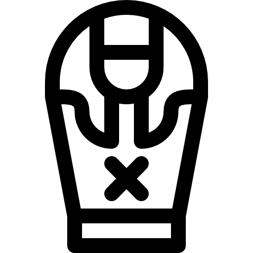 sarcófago Basic Rounded Lineal icono