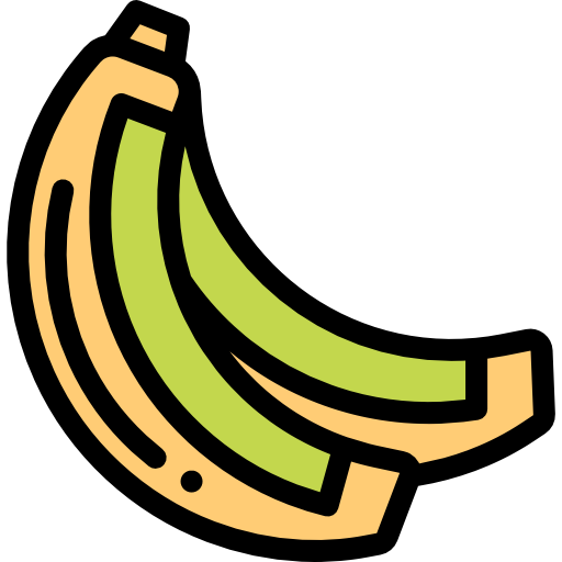 banane Detailed Rounded Lineal color icon