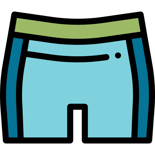 kurze hose Detailed Rounded Lineal color icon