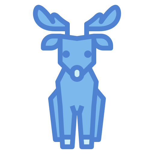 jeleń Monochrome Blue ikona