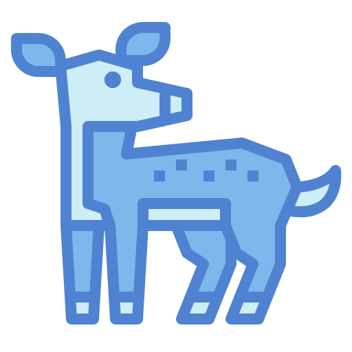 cervo Monochrome Blue Ícone