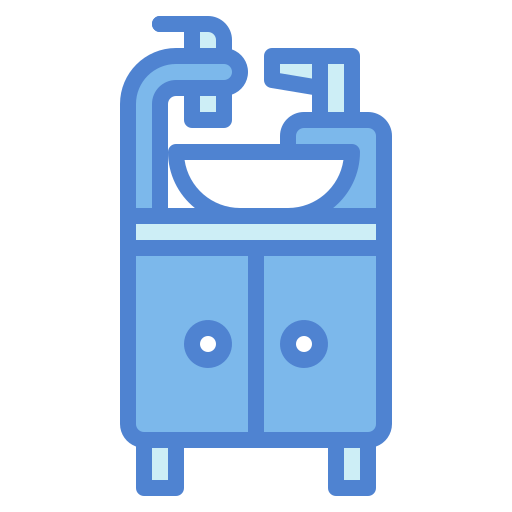 Wash basin Generic Blue icon