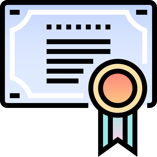 Сертификат Pixelmeetup Lineal Color иконка