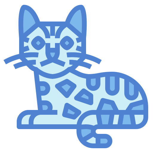 벵골 고양이 Generic Blue icon