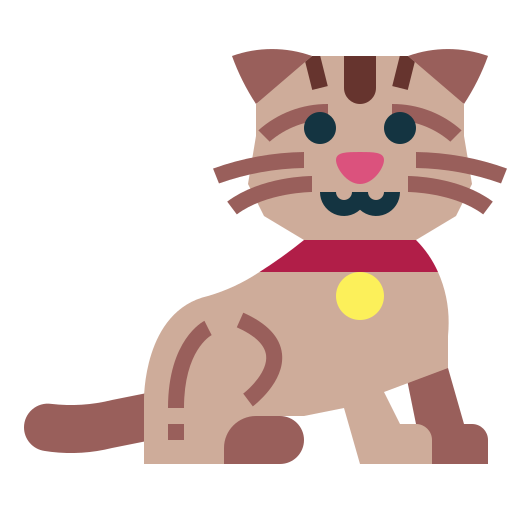 gato munchkin Smalllikeart Flat icono