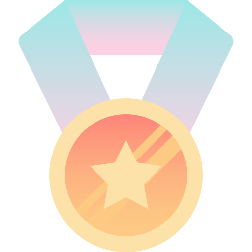 Медаль за отвагу Pixelmeetup Flat иконка
