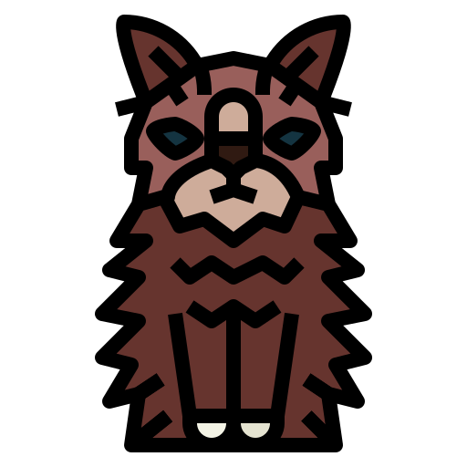 gato del bosque noruego Smalllikeart Lineal Color icono