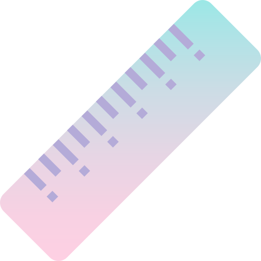 liniaal Pixelmeetup Flat icoon