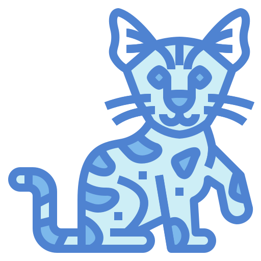 사바나 고양이 Generic Blue icon