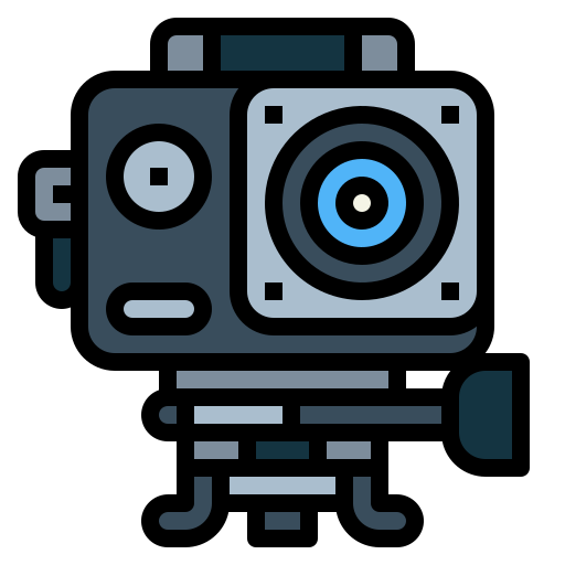 cámara de acción Smalllikeart Lineal Color icono