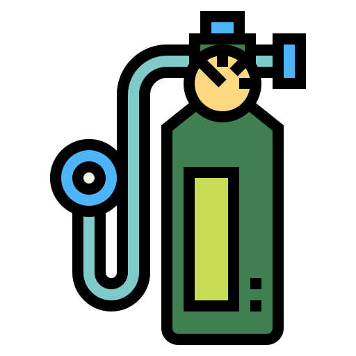 tanque de oxígeno Smalllikeart Lineal Color icono