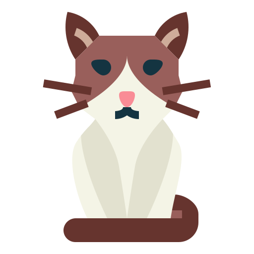 gato con raquetas de nieve Smalllikeart Flat icono