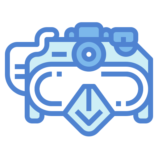 Goggle Generic Blue icon