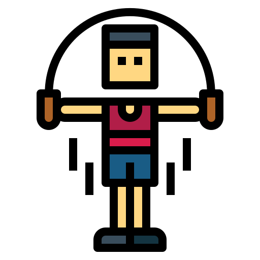 Jump rope Smalllikeart Lineal Color icon