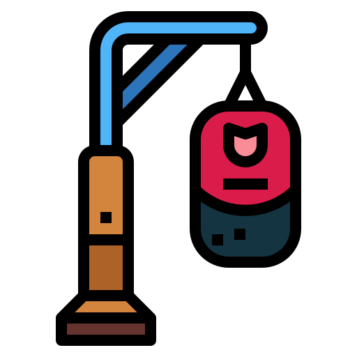 Punching bag Smalllikeart Lineal Color icon