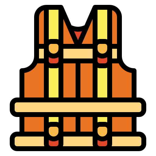 Life jacket Smalllikeart Lineal Color icon