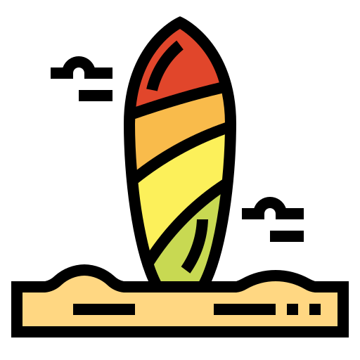 tabla de surf Smalllikeart Lineal Color icono