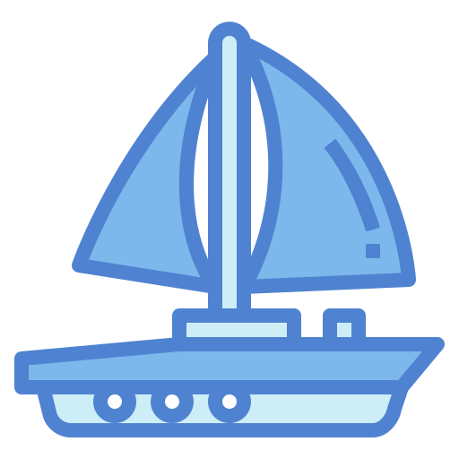 Sailing boat Generic Blue icon