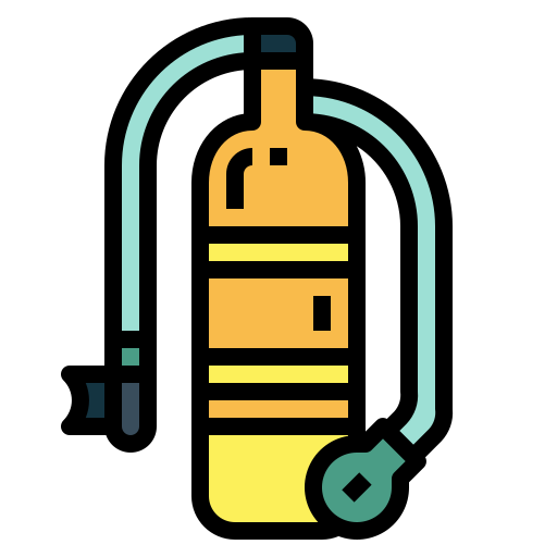 bouteille d'oxygène Smalllikeart Lineal Color Icône