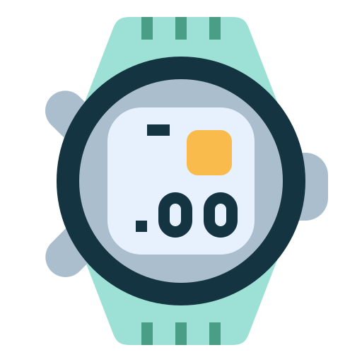 slimme horloge Smalllikeart Flat icoon