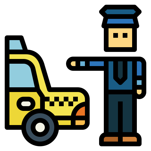 タクシードライバー Smalllikeart Lineal Color icon