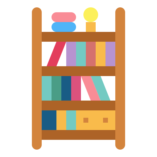 librero Smalllikeart Flat icono