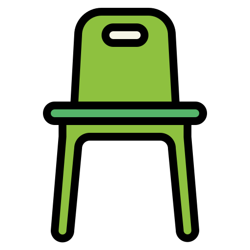 Chair Smalllikeart Lineal Color icon
