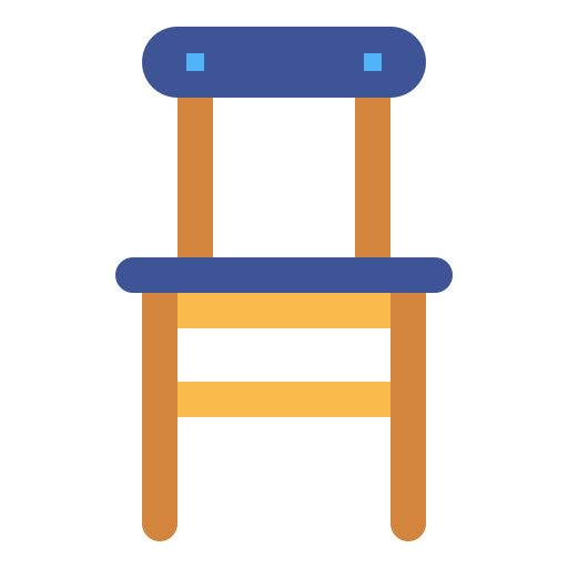 stoel Smalllikeart Flat icoon
