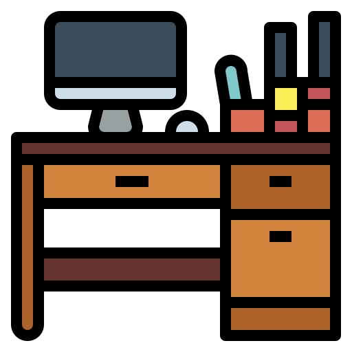 escritorio Smalllikeart Lineal Color icono