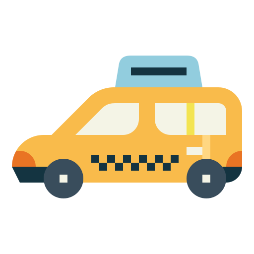 taxi Smalllikeart Flat ikona