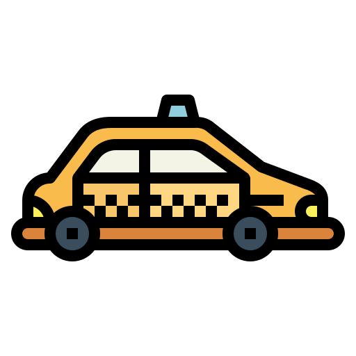 taxi Smalllikeart Lineal Color icona