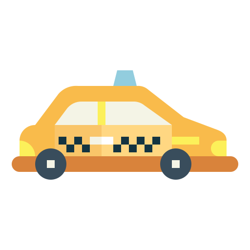 Taxi Smalllikeart Flat icon