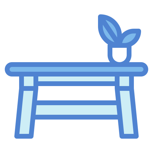 mesa de trabajo Generic Blue icono