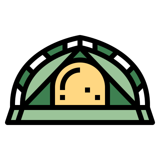 Tent Smalllikeart Lineal Color icon