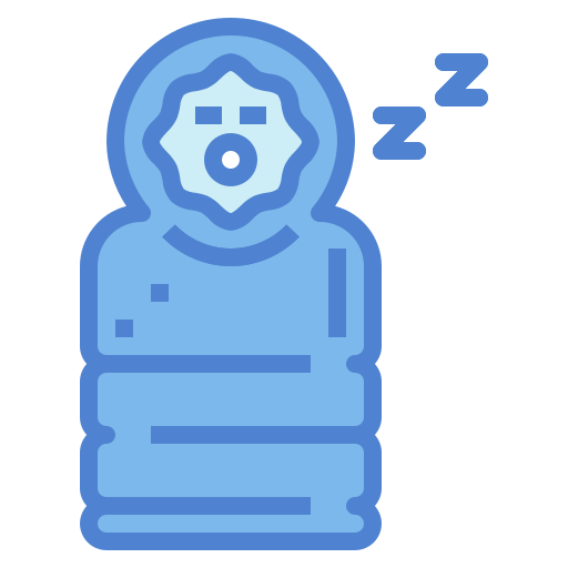 Sleeping bag Generic Blue icon