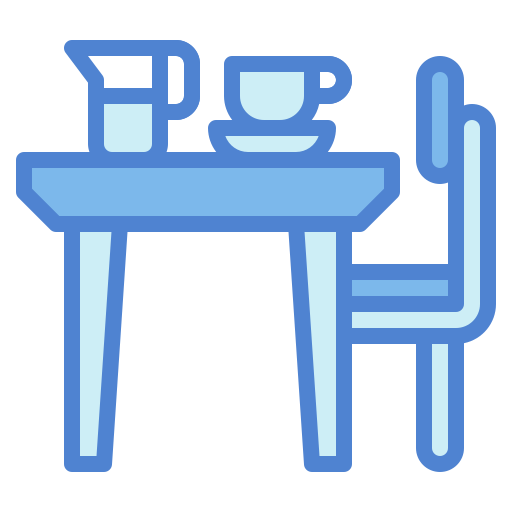 mesa de jantar Generic Blue Ícone
