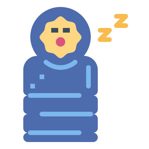 schlafsack Smalllikeart Flat icon