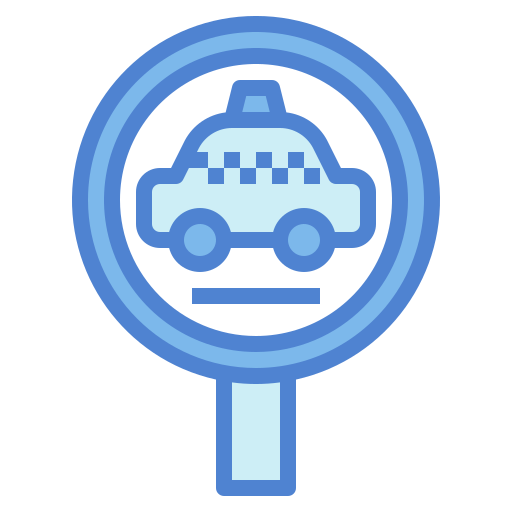 タクシーの信号 Generic Blue icon