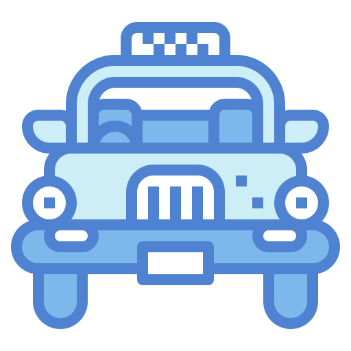タクシー Generic Blue icon