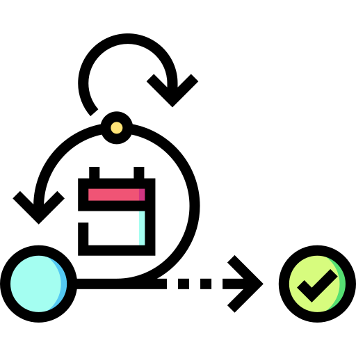 scrum Detailed Straight Lineal color ikona