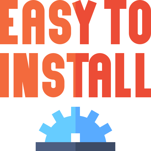 fácil instalación Basic Straight Flat icono
