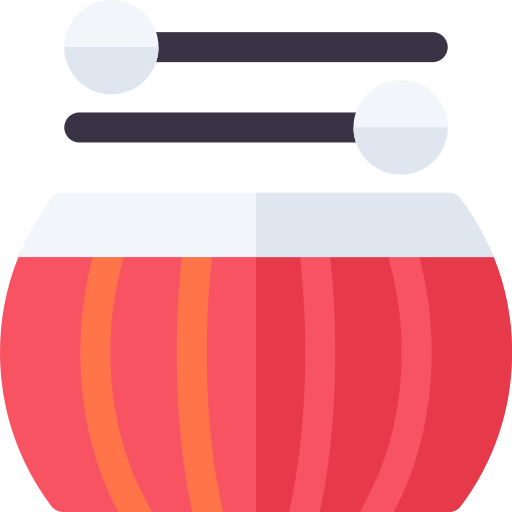 ドラム Basic Rounded Flat icon