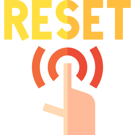 resetten Basic Straight Flat icoon