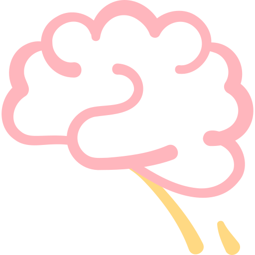 Brain Basic Hand Drawn Color icon